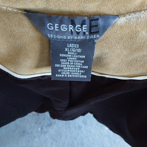 MARK EISEN SUEDE ZIPPER JACKET  XL - Picture 8 of 9